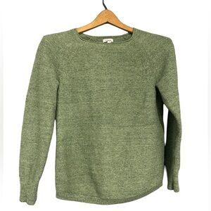 L.L. Bean Green Woven Cotton Sweater Women’s Size S